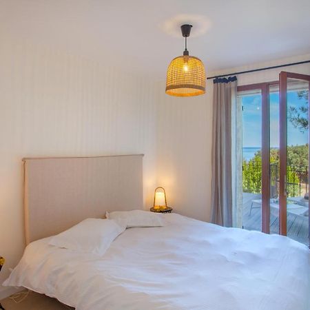 Villa Bodri, Maison En Pierre Avec Vue Mer Et Piscine Chauffee LʼÎle-Rousse エクステリア 写真