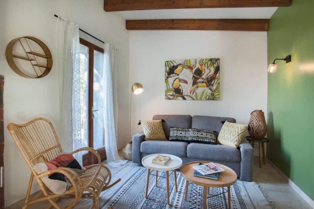 Villa Bodri, Maison En Pierre Avec Vue Mer Et Piscine Chauffee LʼÎle-Rousse エクステリア 写真