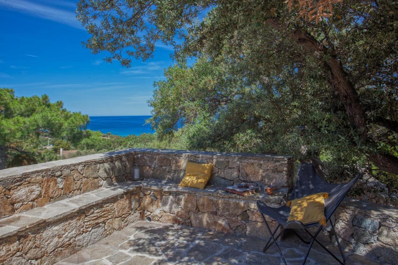 Villa Bodri, Maison En Pierre Avec Vue Mer Et Piscine Chauffee LʼÎle-Rousse エクステリア 写真