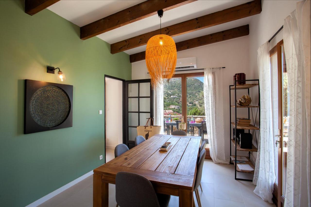 Villa Bodri, Maison En Pierre Avec Vue Mer Et Piscine Chauffee LʼÎle-Rousse エクステリア 写真